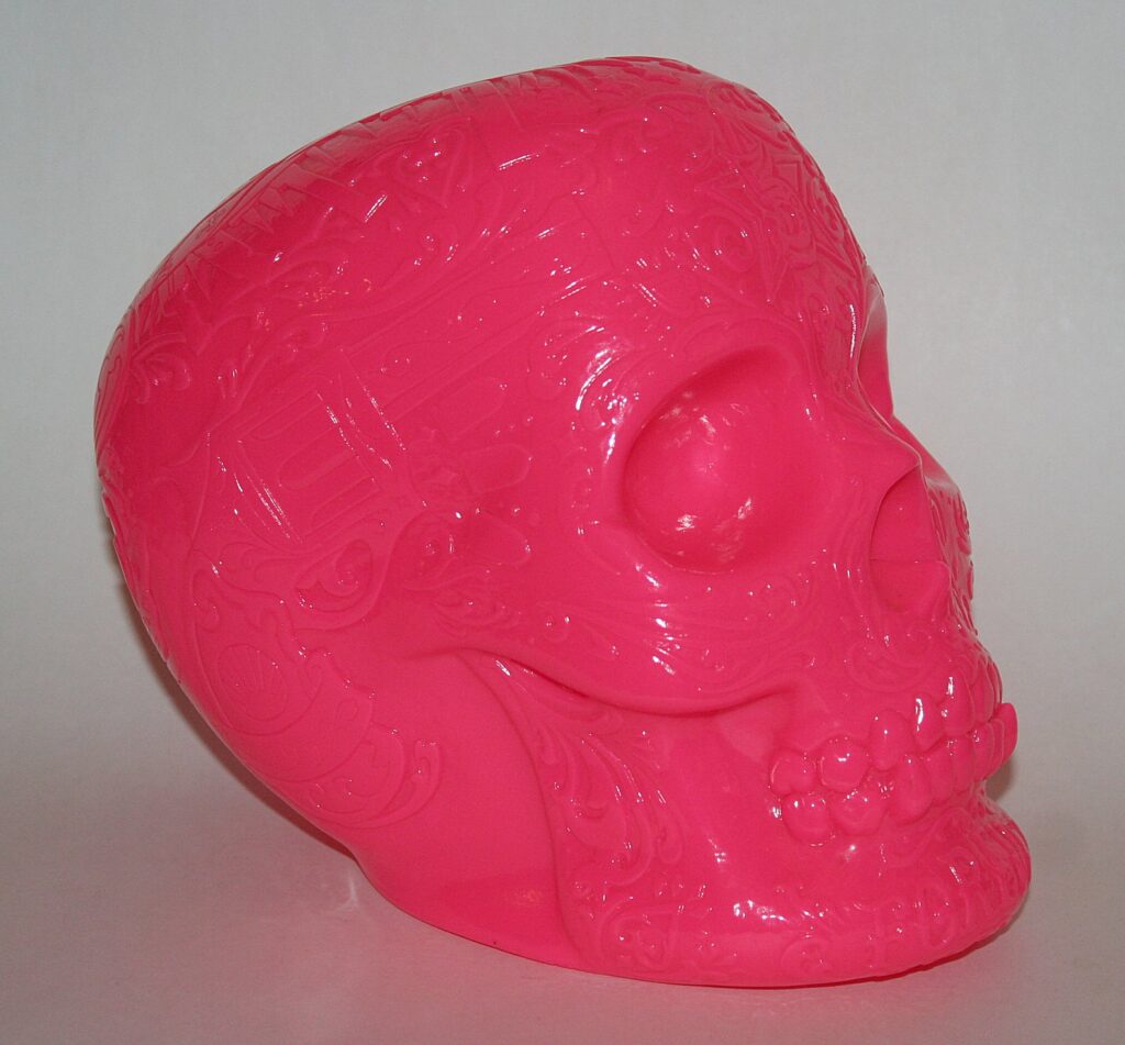 Secret Base x Three Tides Tattoo x AndSuns Pink 'Down by Law' Skull