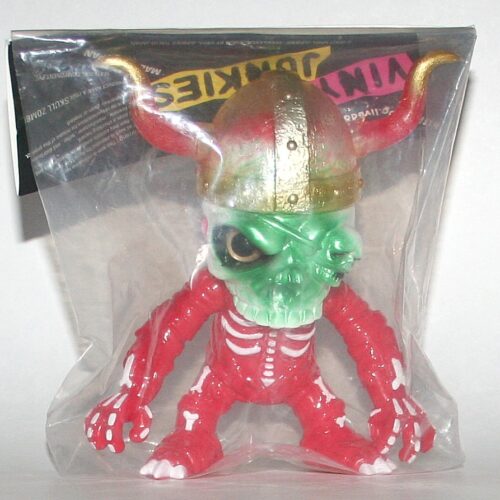 Vinyl Junkies Skull Zombi Red & Green Viking