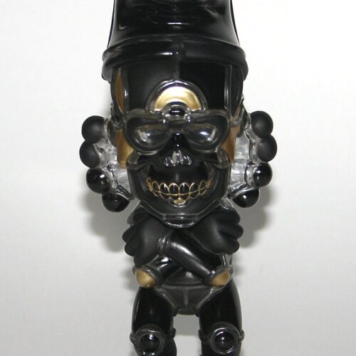 David Flores DeathsHead BlackBook Toy限定 Blackbook Toys x David Flores Black on Clear Deathhead S'murks