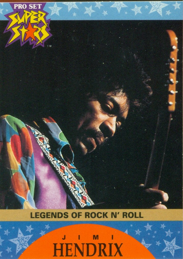 Jimi Hendrix Super Stars Pro Set Promo Card 4