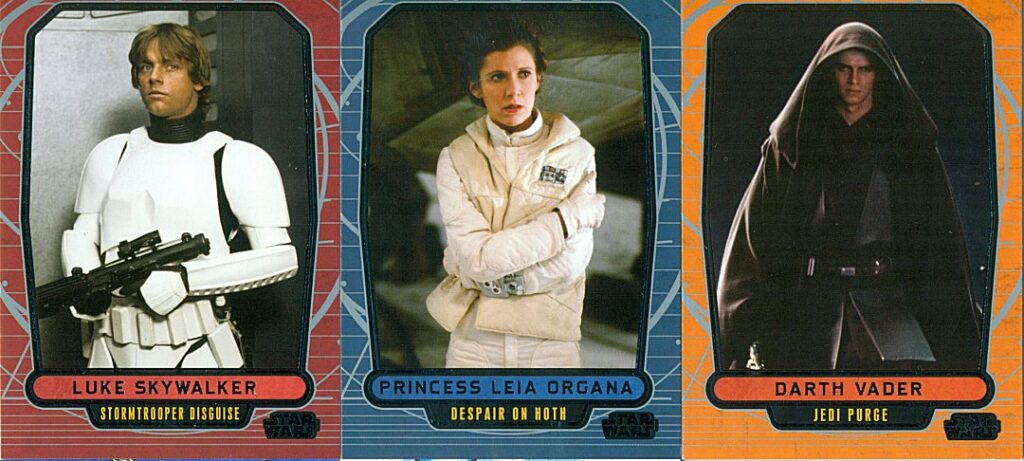 Star Wars Galactic Files Variant Card Set 76, 96, 125