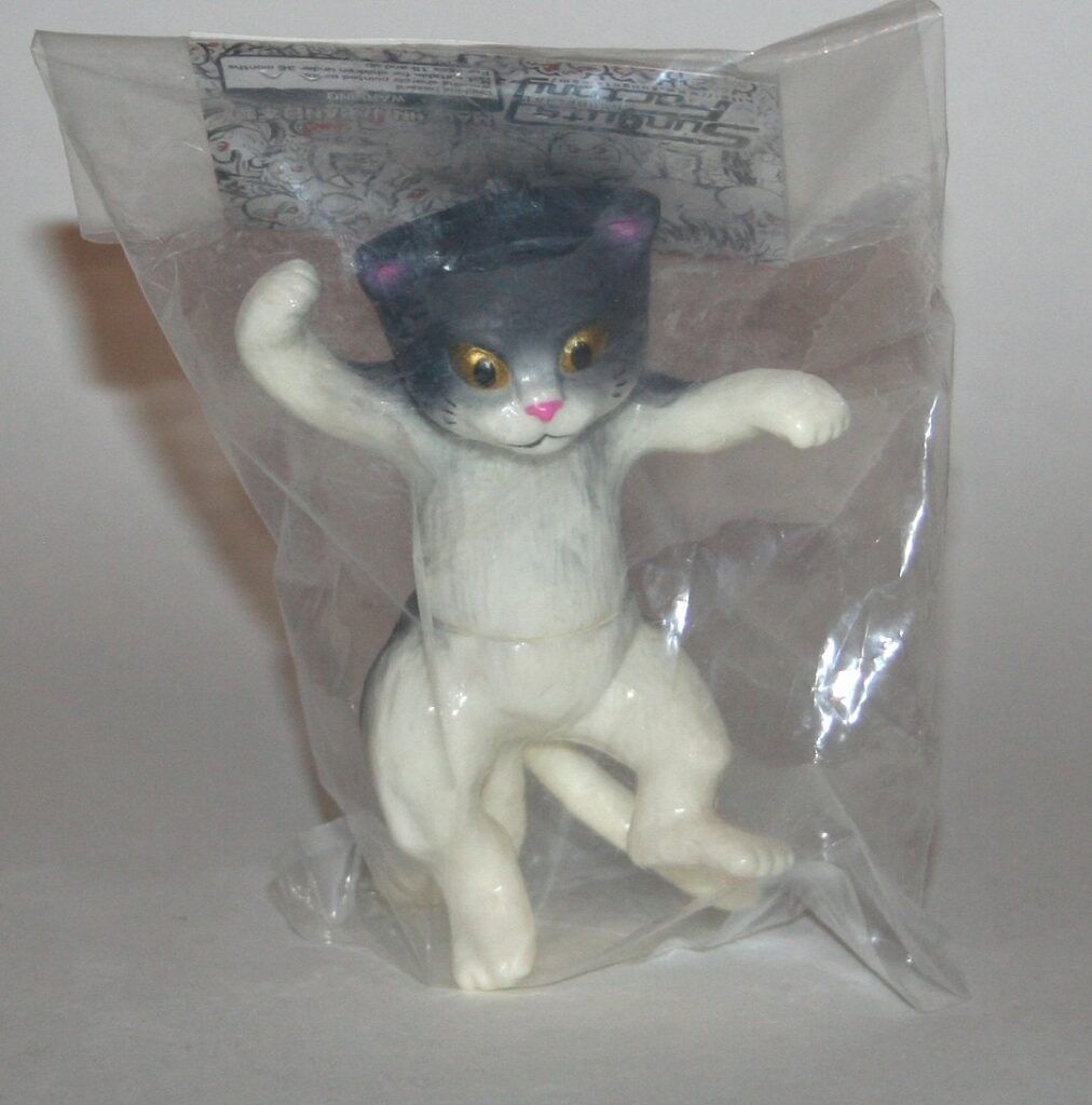 Sunguts White & Grey Dancing Cat