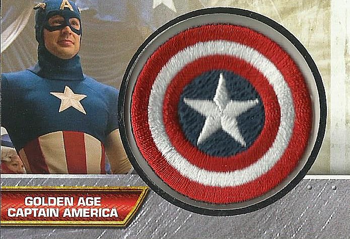 Marvel Captain America with Shield Chibi A Embroidered Patch - New