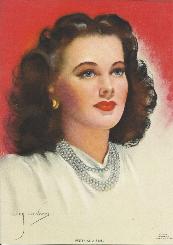 Pretty As A Pearl Pin Up Print by Billy DeVorss