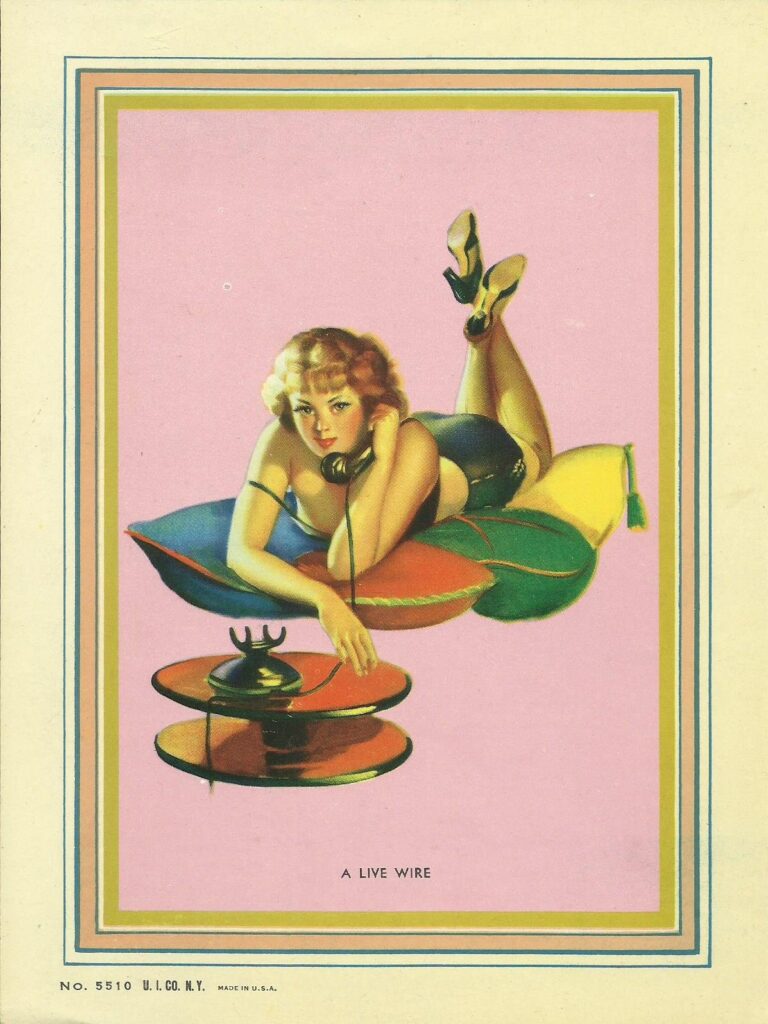 A Live Wire Pin Up Print
