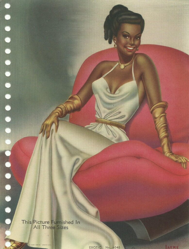 Exotic Pin Up Print by Bill Layne - Sample
