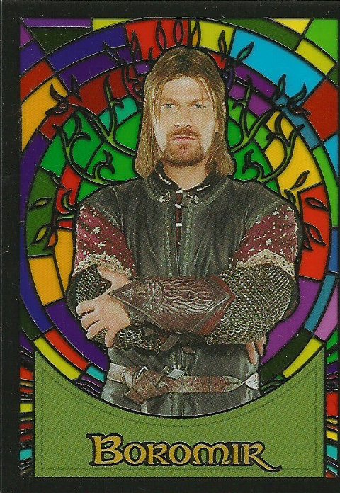 Lord of the Rings Evolution Stained Glass Card S3 Boromir