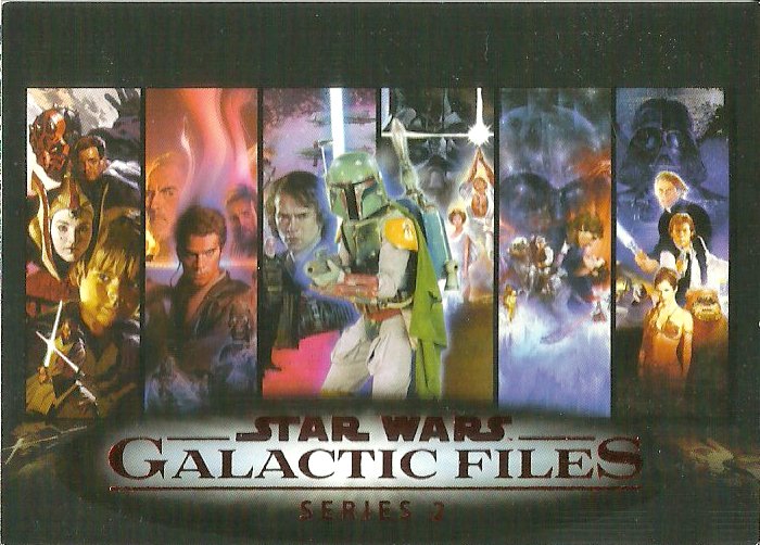 Star Wars Galactic Files 2 Red Foil #1 Title Card