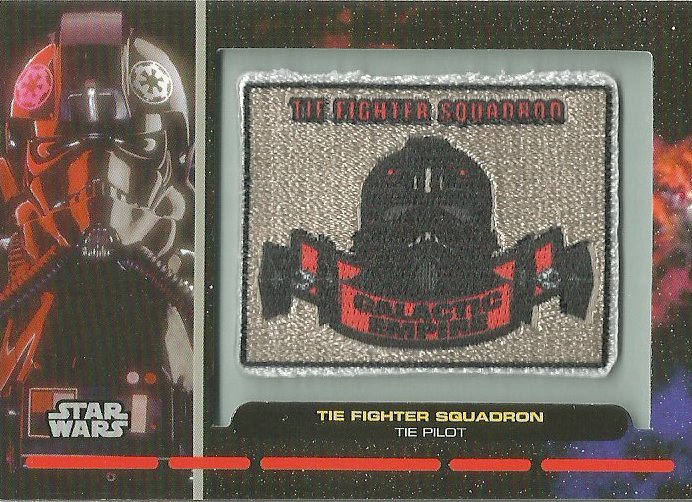 Star Wars Galactic Files PR-22 Tie Fighter Squadron Patch Card