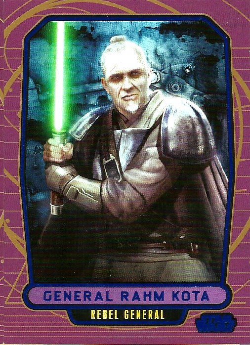 Star Wars Galactic Files Blue Foil #190 General Rahm Kota