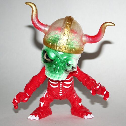 Vinyl Junkies Skull Zombi Red & Green Viking - Open