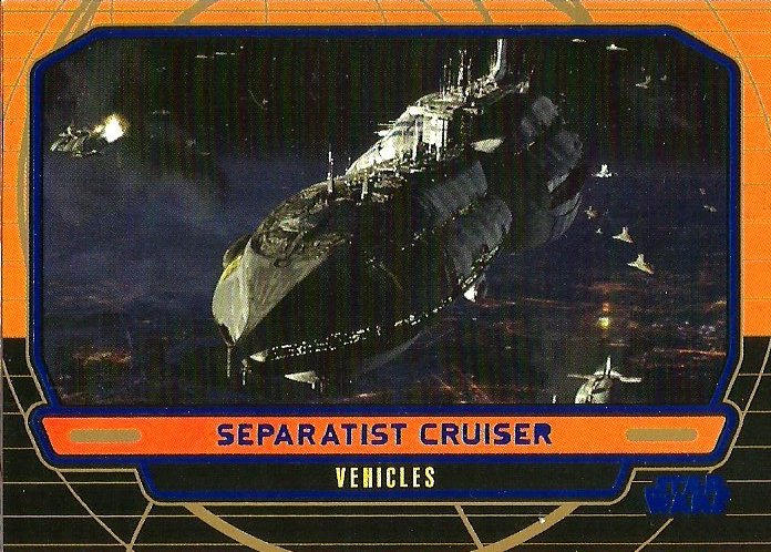 Star Wars Galactic Files Blue Foil #259 Separatist Cruiser