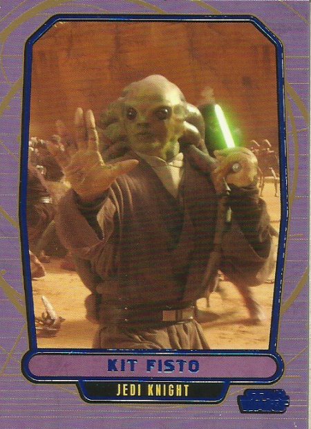 Star Wars Galactic Files Blue Foil #58 Kit Fisto
