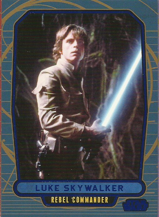 Star Wars Galactic Files Blue Foil #123 Luke Skywalker