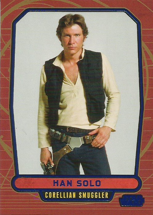 Star Wars Galactic Files Blue Foil #97 Han Solo