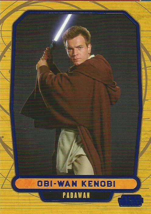 Star Wars Galactic Files Blue Foil #3 Obi-Wan Kenobi