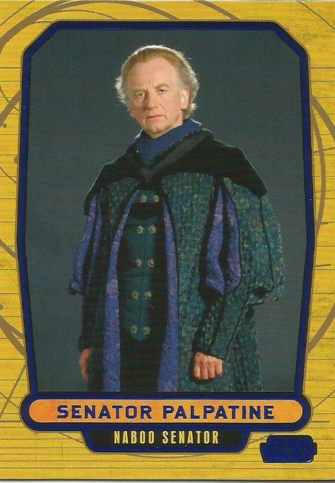 Star Wars Galactic Files Blue Foil #7 Senator Palpatine