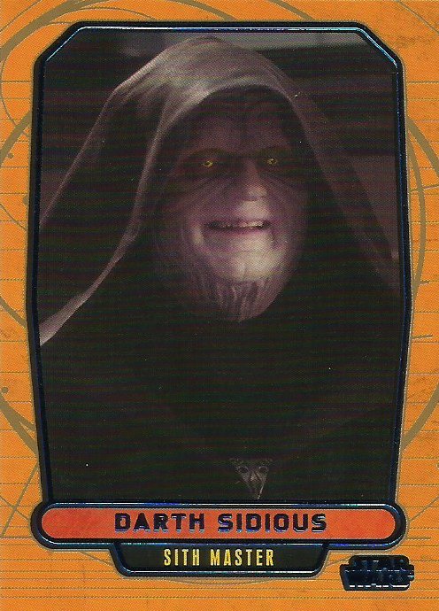 Star Wars Galactic Files Blue Foil #75 Darth Sidious