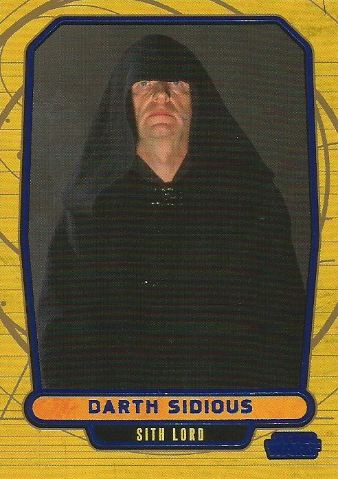 Star Wars Galactic Files Blue Foil #8 Darth Sidious