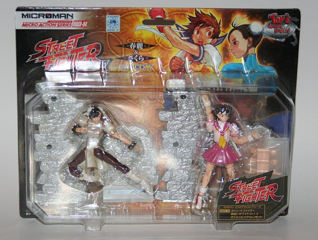 Takara Microman Street Fighter MAEX-04 Chun Li & Sakura