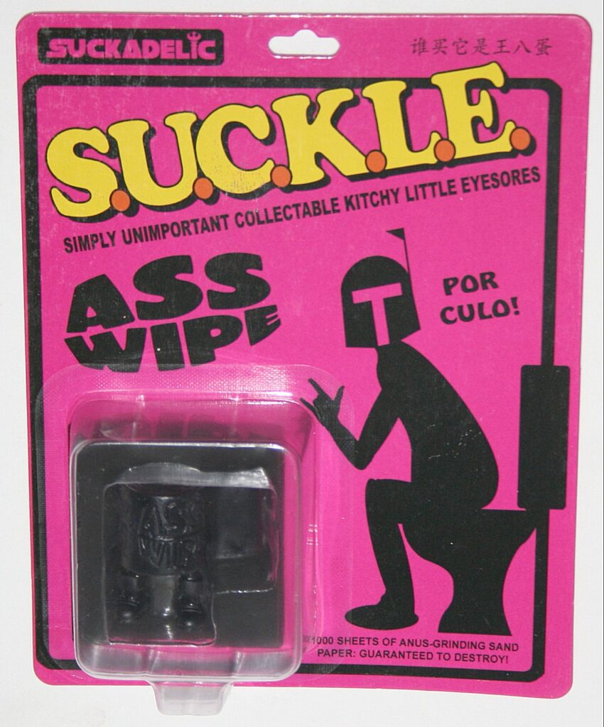 Suckadelic SUCKLE Black Ass Wipe Carded