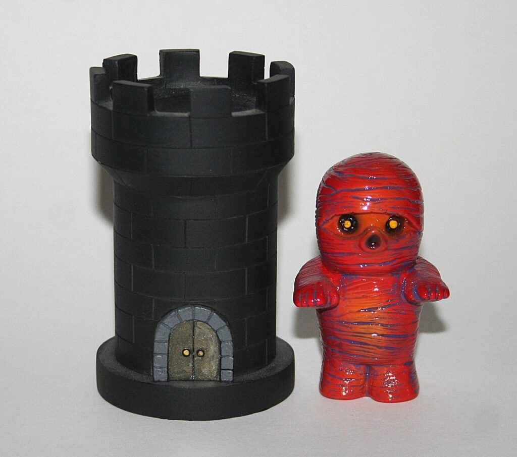 KtoKto One Off Resin Tower and Red Mummy