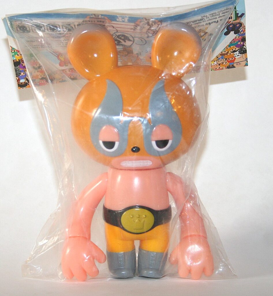 Itokin Park x Super7 Yellow Variant Lucha Bear