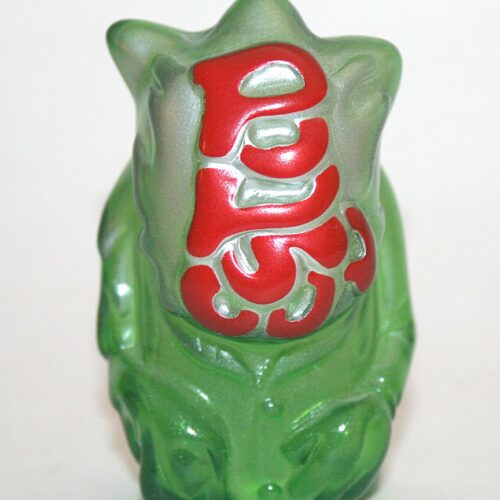 Pop Soda Clear Green with Red Finger Puppet