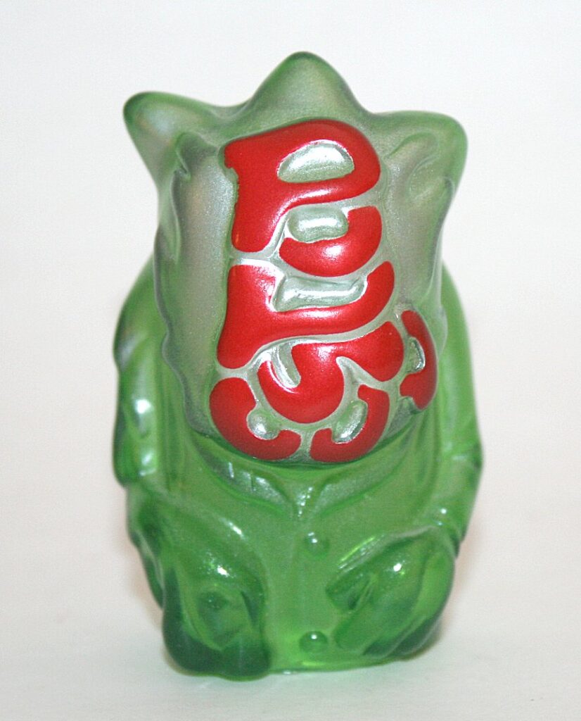 Pop Soda Clear Green with Red Finger Puppet