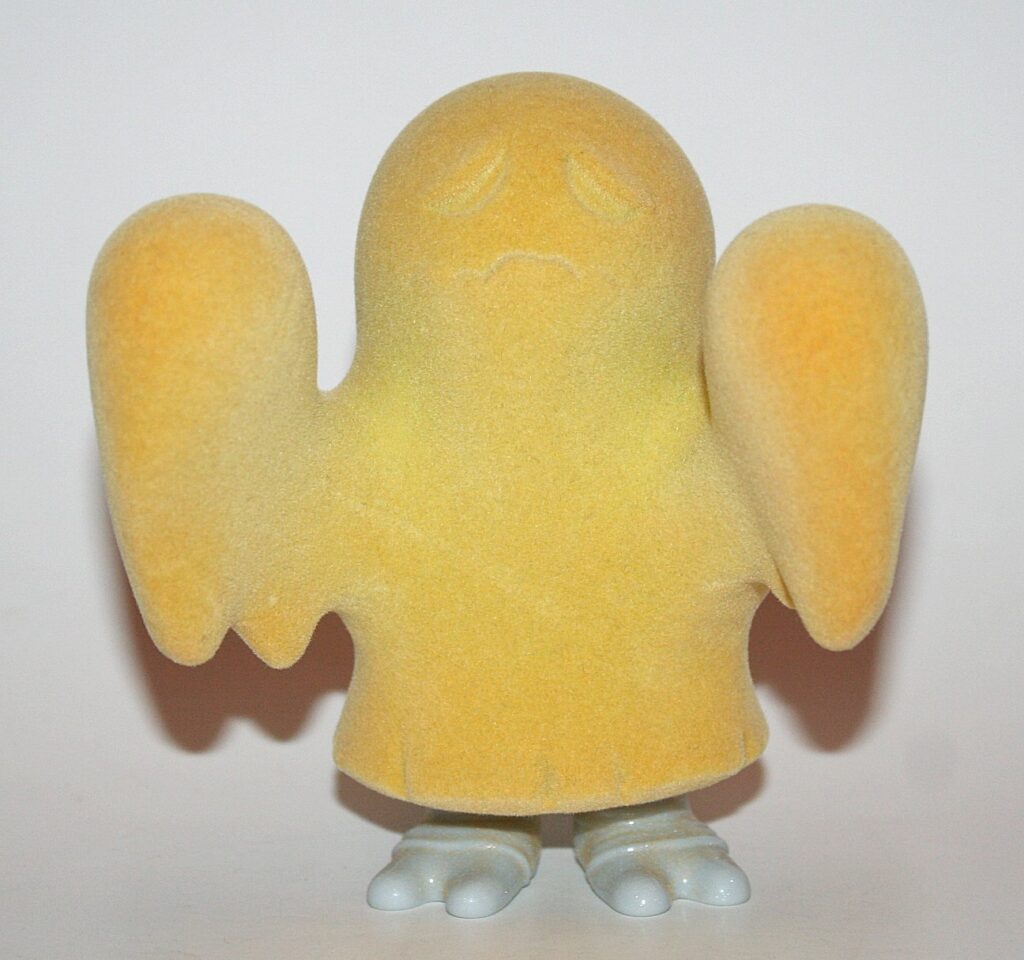 Secret Base Yellow Flocked Obake Ghost