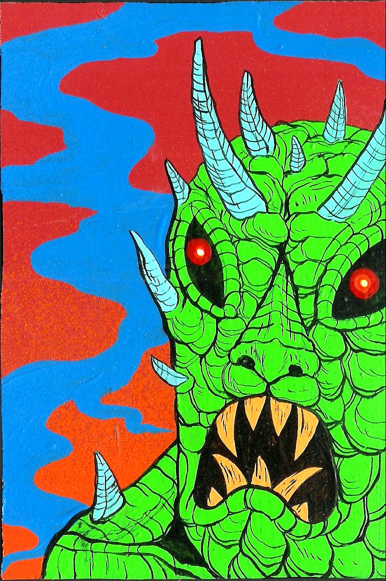 Skinner Original Monster Painting