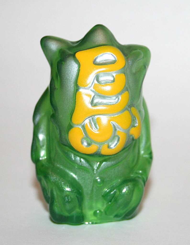 Pop Soda Clear Green and Yellow Finger Puppet