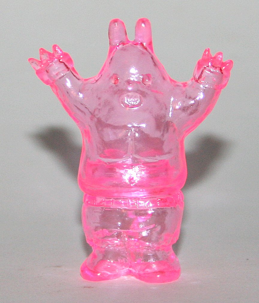 Rampage Toys Clear Pink Micro Bunny Bear