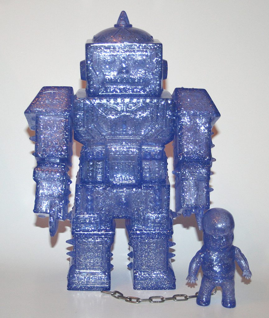Violence Toy Clear Purple Silver Flake Tower and Babylon Boy