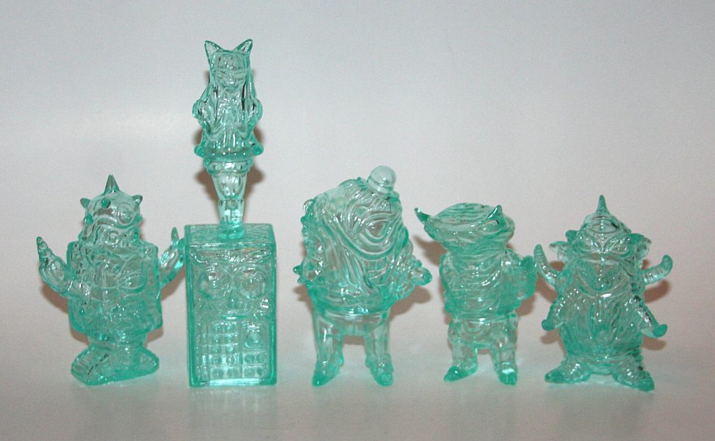 Paul Kaiju Clear Blue Unpainted Gobocon Set