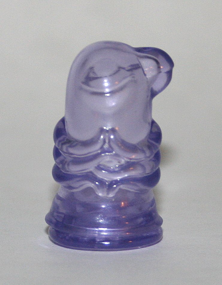 Gargamel Clear Purple Micro Angel Bird - Loose