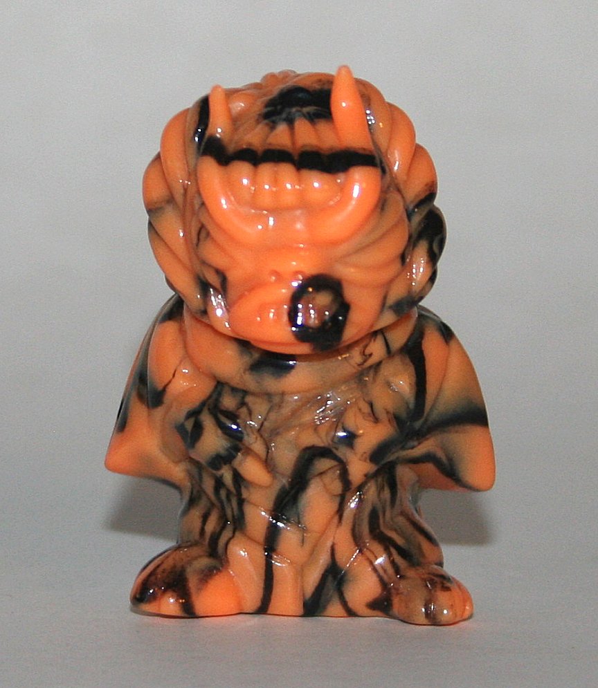 Paul Kaiju Gacha Mini Orange & Black Marbled Mockpet