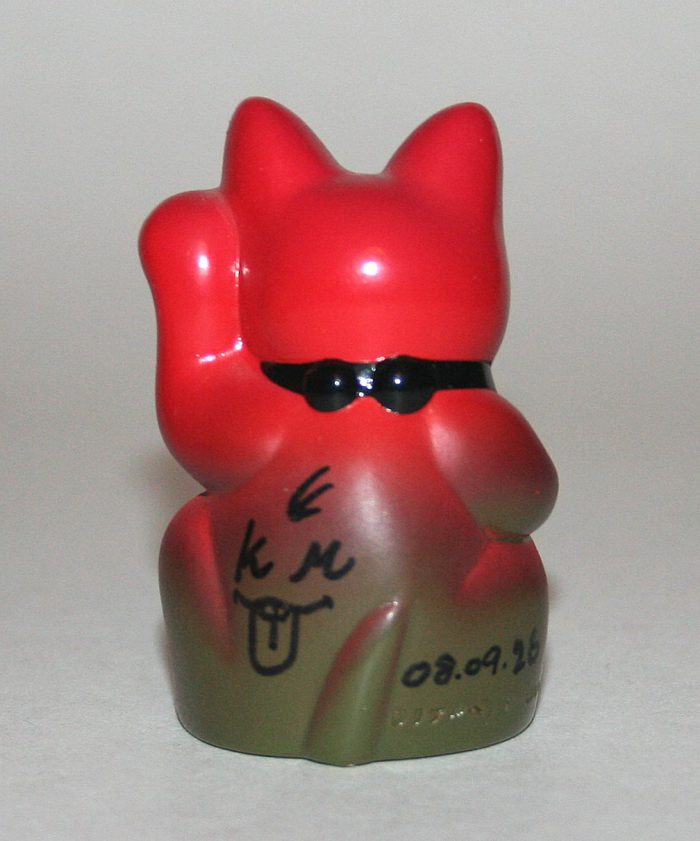 REALHEAD フォーチューンキャット大サイズ RealxHead Red Signed Fortune Cat