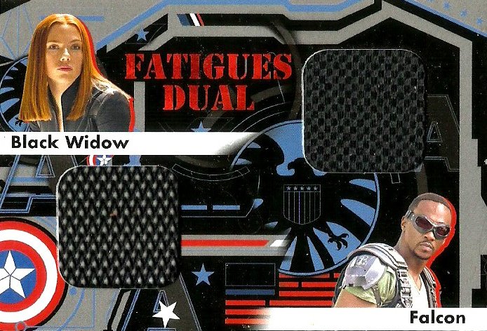 Captain America Winter Soldier Fatigues Dual Card FD-3 Black Widow vs Falcon