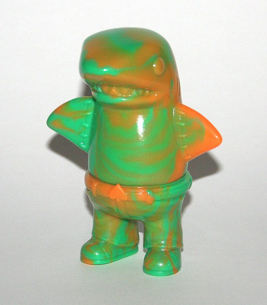 Cometdebris Green & Orange Marbled Sametan