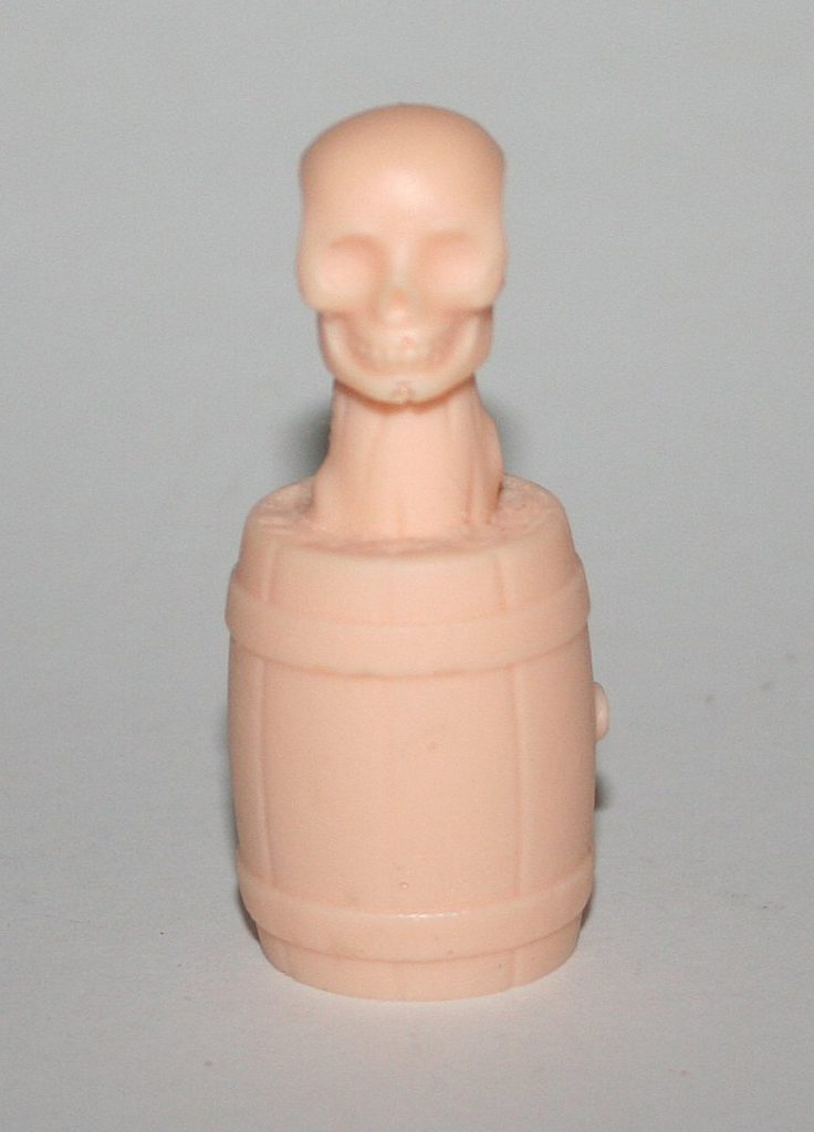 Skull On Barrel Flesh Resin