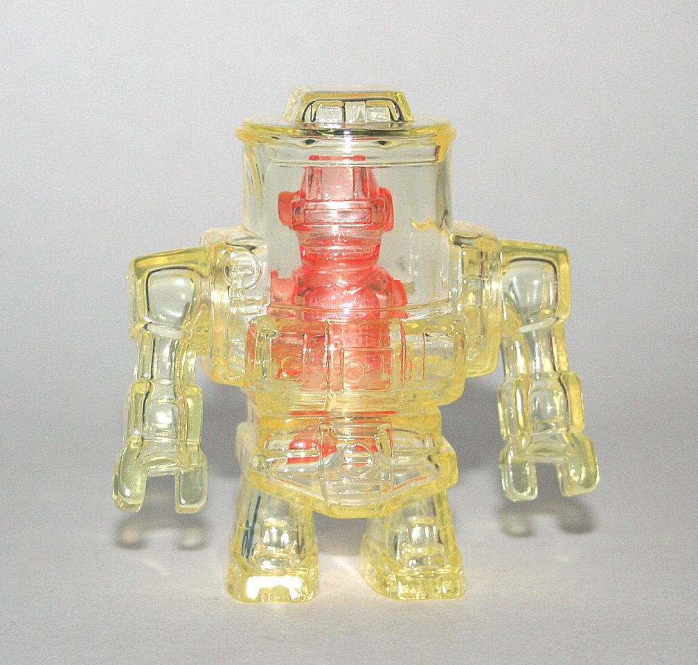 Gargamel Clear Yellow Vendorbot with Clear Red Driver