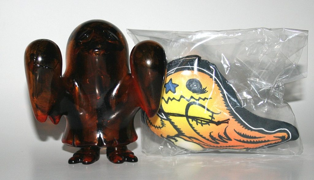 Secret Base 2006 Halloween Orange & Brown Marbled Obake Ghost