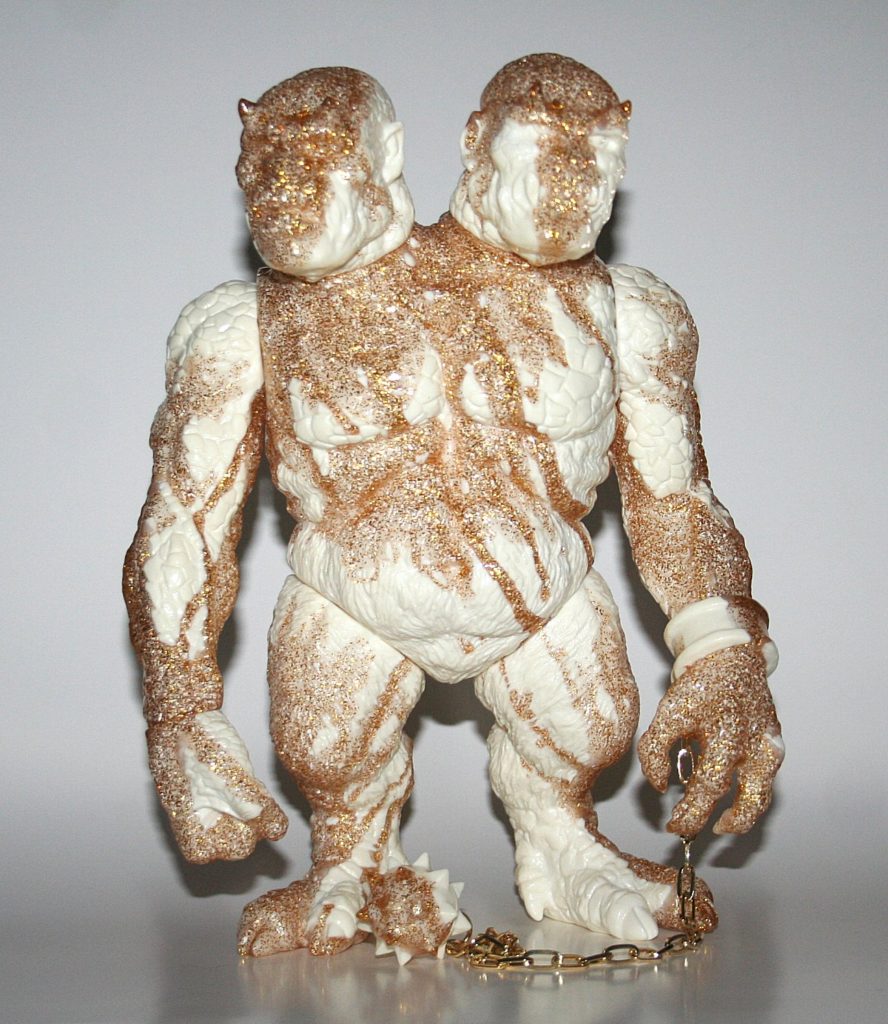 Grody Shogun x Justin Ishmael Marbled Gold Lame n White Galligantus