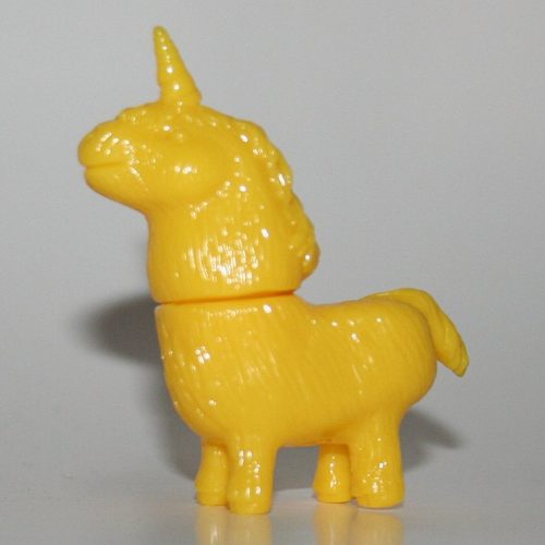 Rampage Toys Unpainted Yellow Shaggy Unicorn