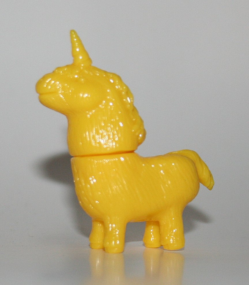 Rampage Toys Unpainted Yellow Shaggy Unicorn