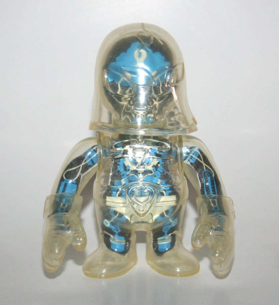Super7 Clear with Blue Guts Hood Zombie