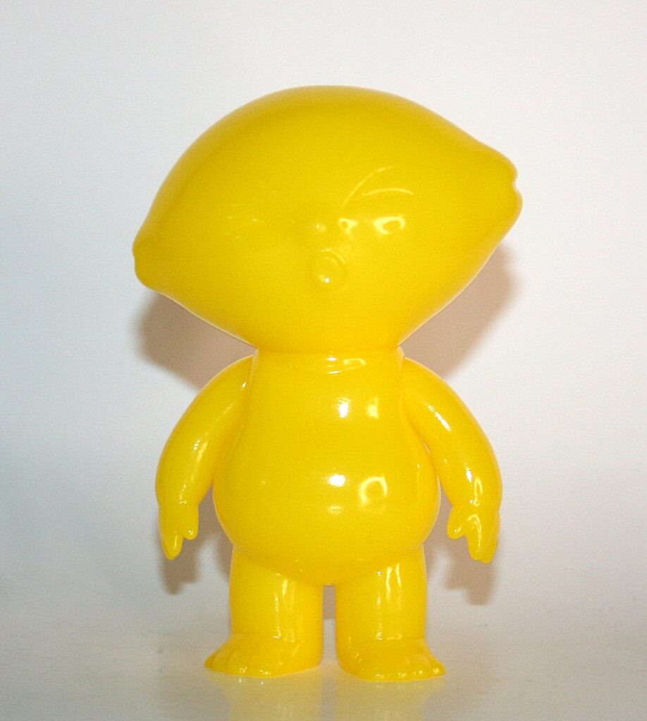 Sour Lemon Unpainted Yellow Mascot Sofubi