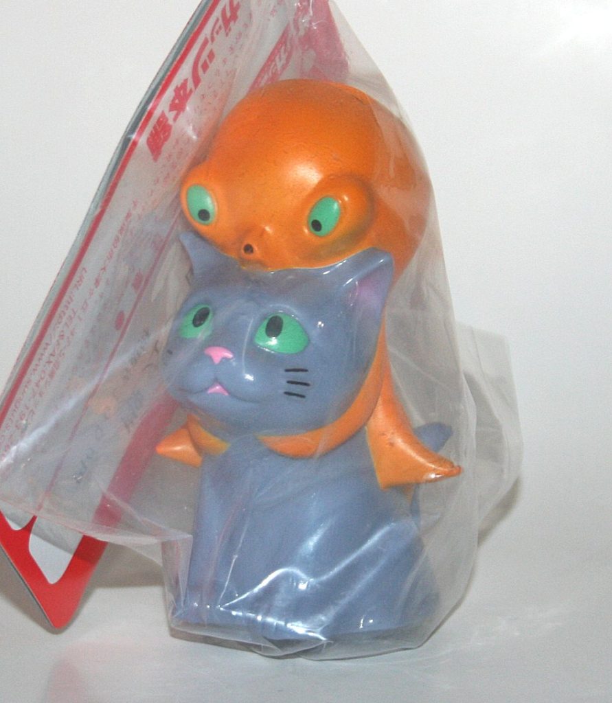 Sunguts Green Eyed Grey and Orange Nekomatas