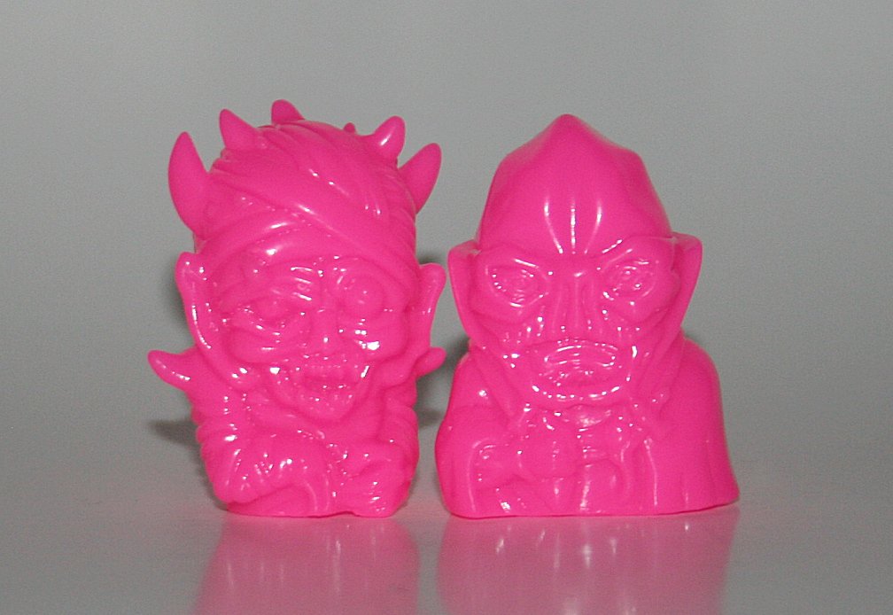 DeathCat Toys Neon Pink Oni Mira and Red Pharaoh